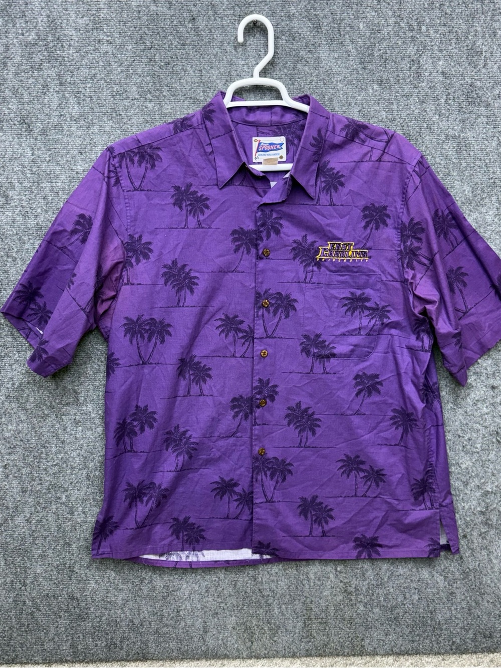 Reyn Spooner Hawaiian East Carolina university Button Up Shirt Men's size XL